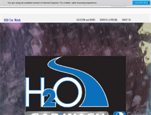 Tablet Screenshot of h2o-carwash.com